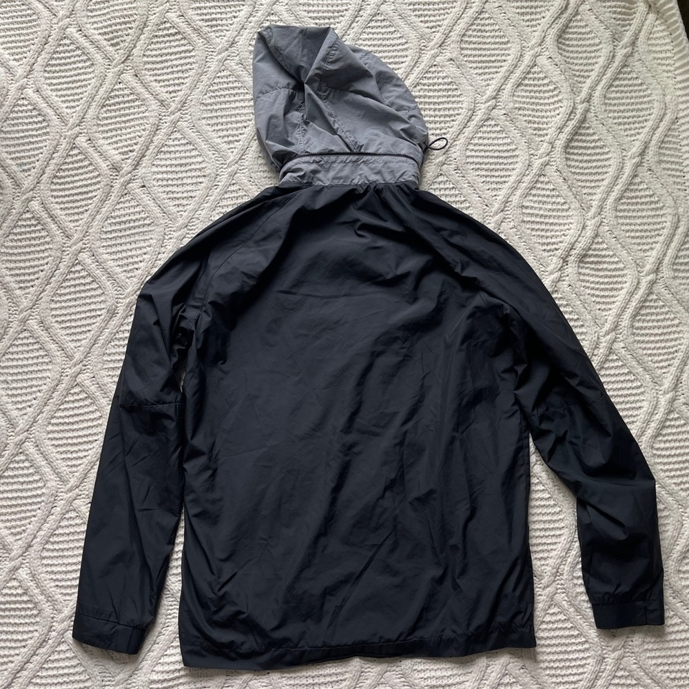 Nike Men’s Black And Gray Windbreaker Jacket - Gem